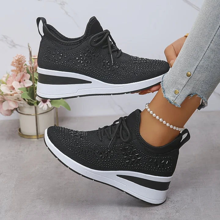 Women's orthopedic walking shoes, ergonomic design for cushioned comfort & daily support.