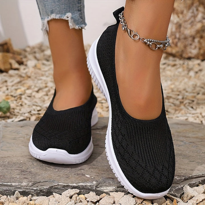 Women's orthopedic walking shoes, slip-on style for easy, comfortable daily wear.