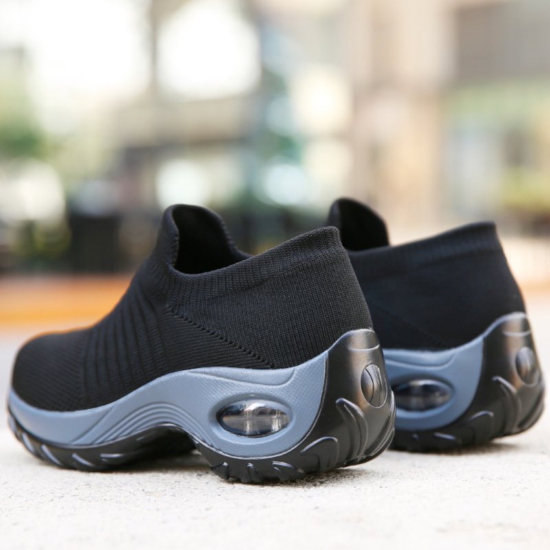 Convenient women's slip-on orthopedic sneakers with memory foam, perfect for travel & errands.