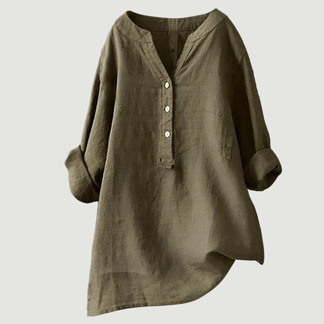 Women's Relaxed Button Tunic