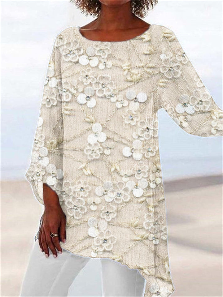 Chic Floral Print Top