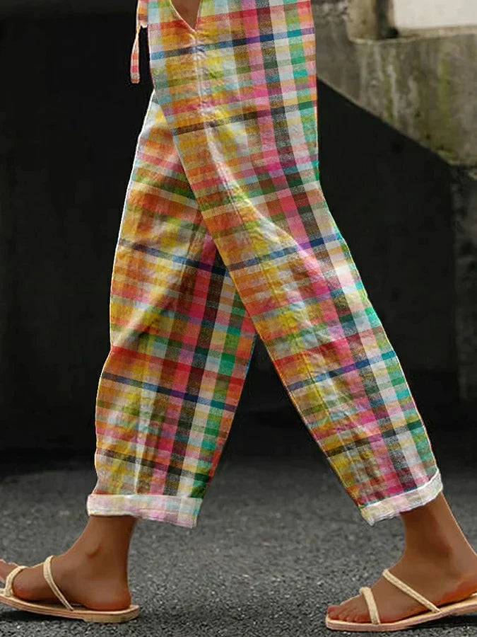 Women's Checkered Comfort Pants