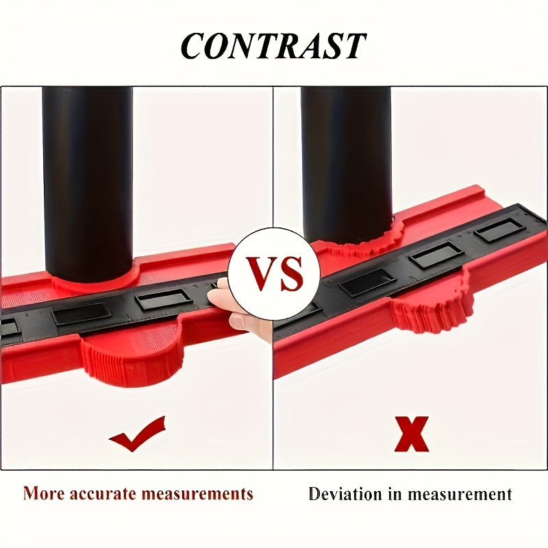 Versatile contour gauge, a must-have precision tool for woodworking, tiling, and flooring projects.