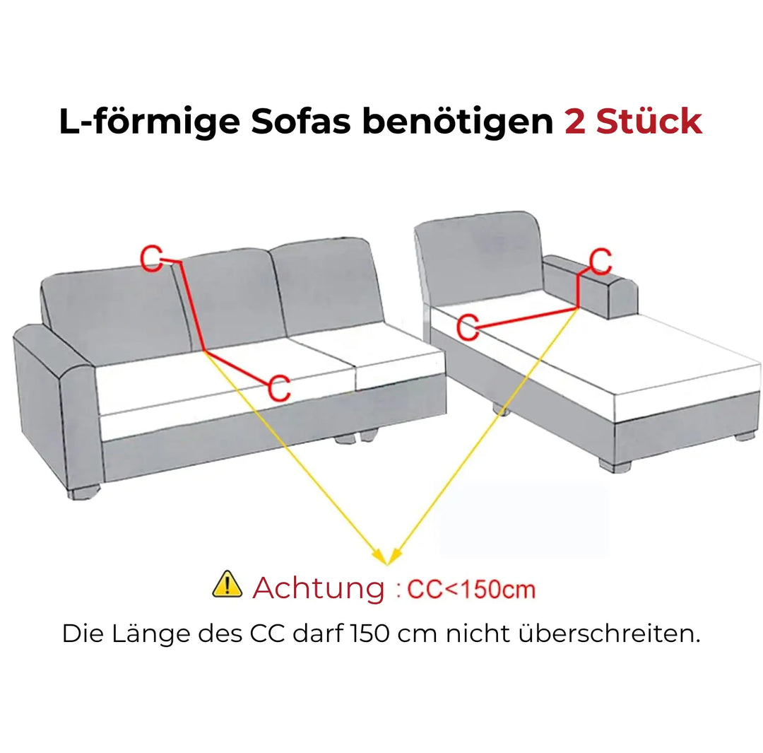 Universal fit stretch velvet slipcover, easy-to-install furniture protector.