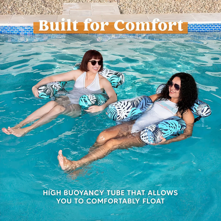 Durable water hammock pool float, perfect for comfortable lounging in the water.