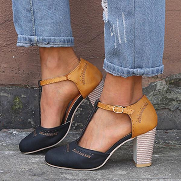Danica women's stylish heels in black, blue, or gray. Comfortable all-day footwear for elegant summer events.