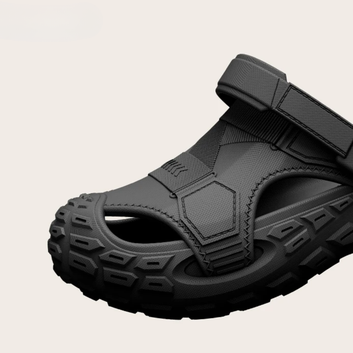 Easy-wear men's garden clogs with a slip-on design, orthopedic support, and durable traction sole.