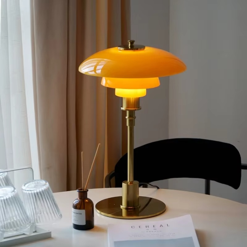 Modern minimalist LED bedside lamp, offering soft ambient light for scandinavian decor.