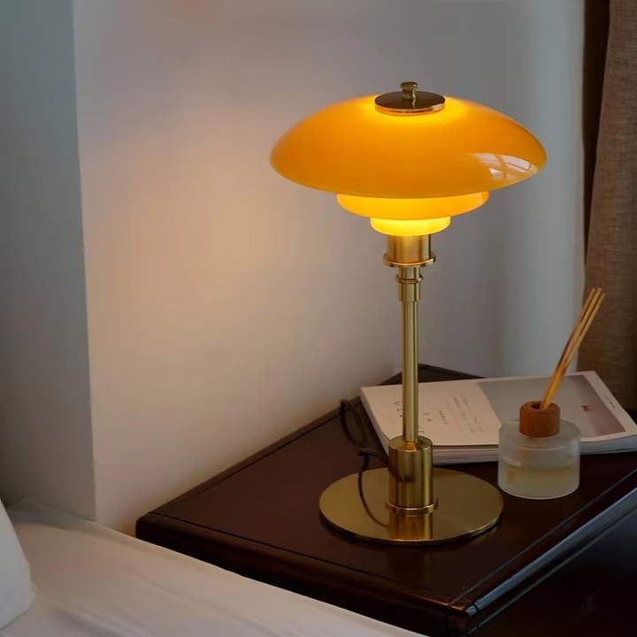 Elegant scandinavian table lamp with LED, ideal for contemporary home lighting & decor.