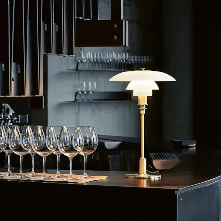 Sleek LED desk lamp, embodying nordic design for modern home lighting and decor.