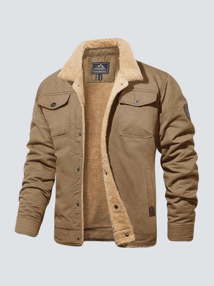 View of a men's stylish bomber jacket, showcasing quality for autumn and fall casual wear, a modern fashion statement.