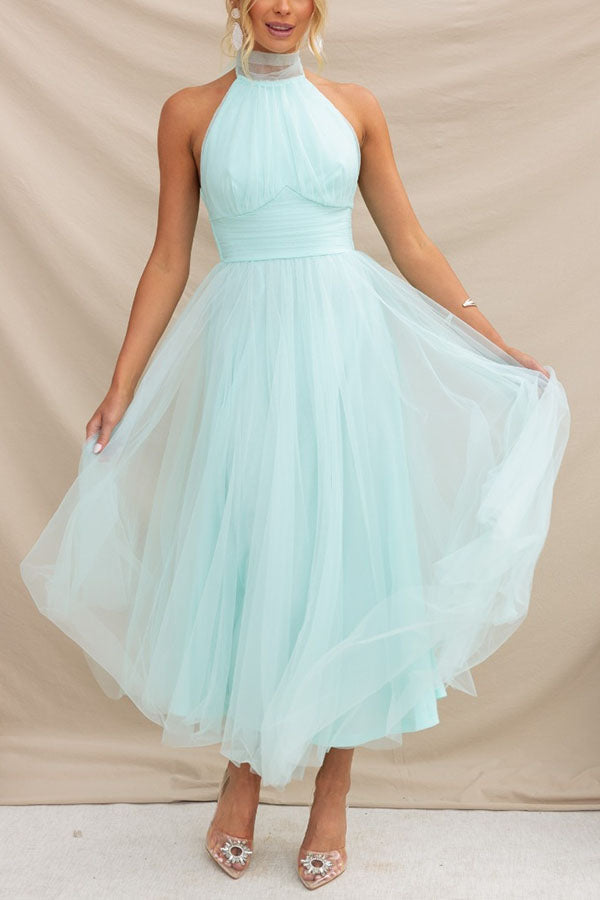 Navy blue long skirt dress, a chic evening gown for formal events & special occasion wear.