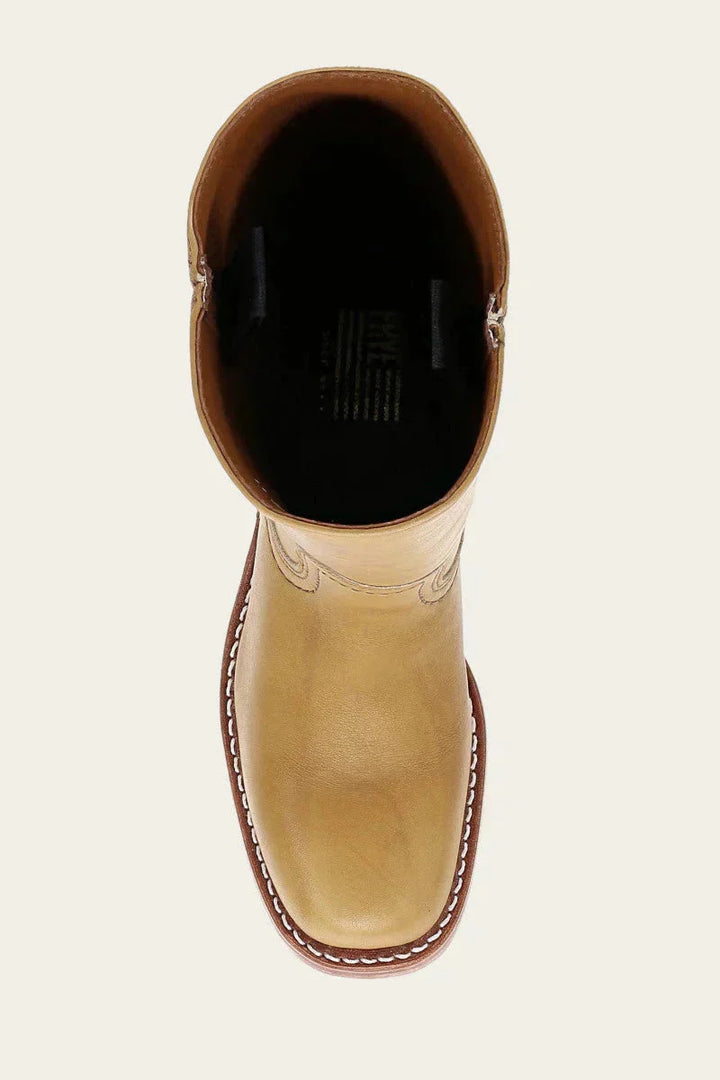 Timeless dark brown leather women's long boots, blending sleek style with comfort.