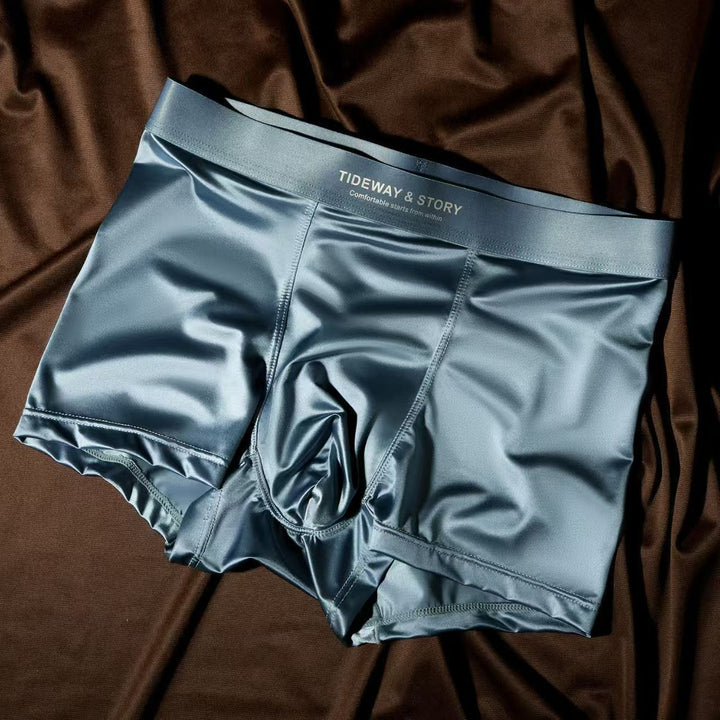 Elegant men's boxer shorts, light & breathable. Luxurious comfort, ideal for lounge wear, travel, and daily use.
