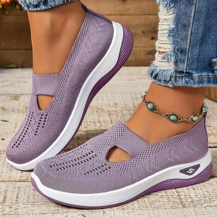Ergonomic women's orthopedic slip-on shoes, ideal for arch support, walking & casual comfort.
