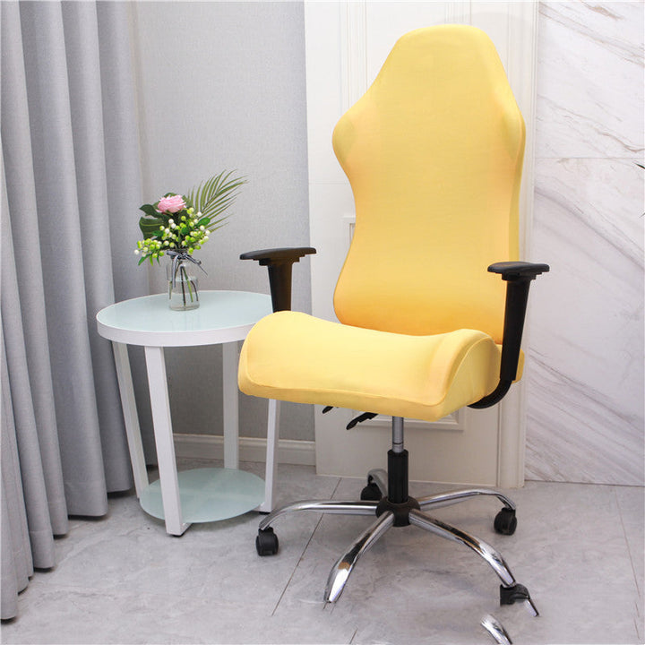 Stylish elastic gaming chair sleeve, ideal for office or home, offering full furniture protection.