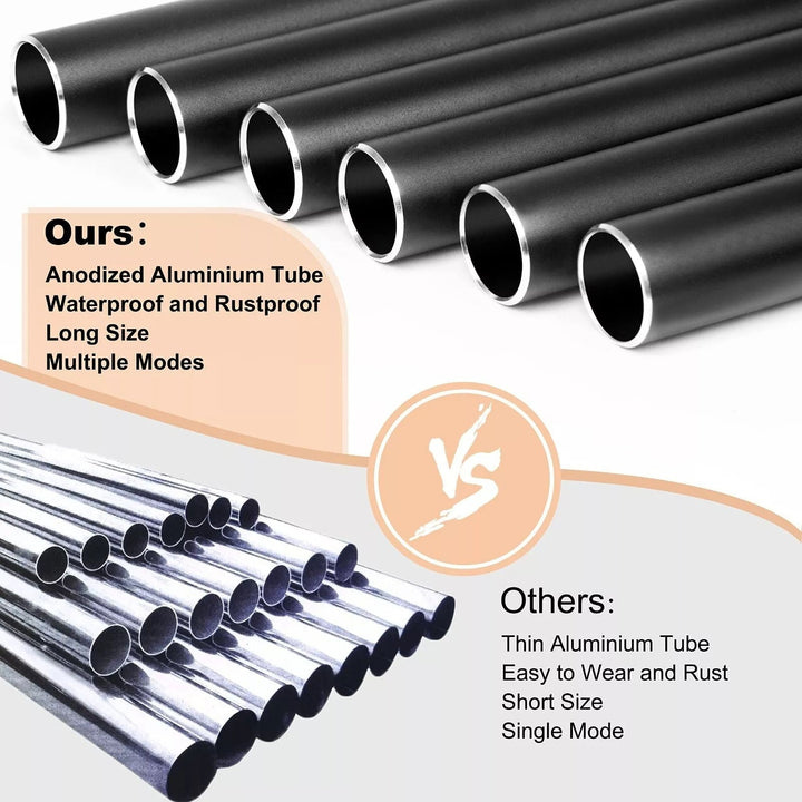 Crafted deep tone aluminum wind chimes, featuring durable metal tubes for lasting soothing garden sounds.