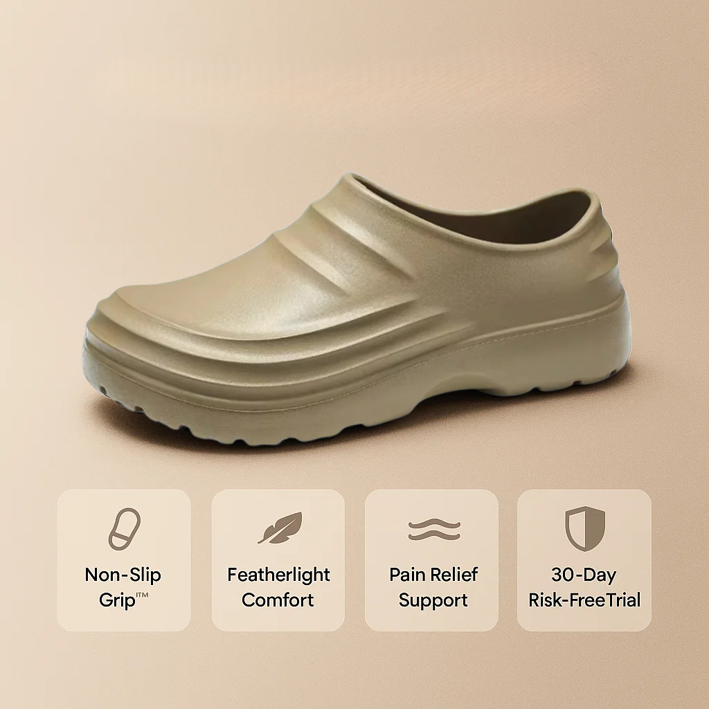 Unisex lightweight non-slip comfort clogs in black, perfect for garden, errands, and everyday casual wear.
