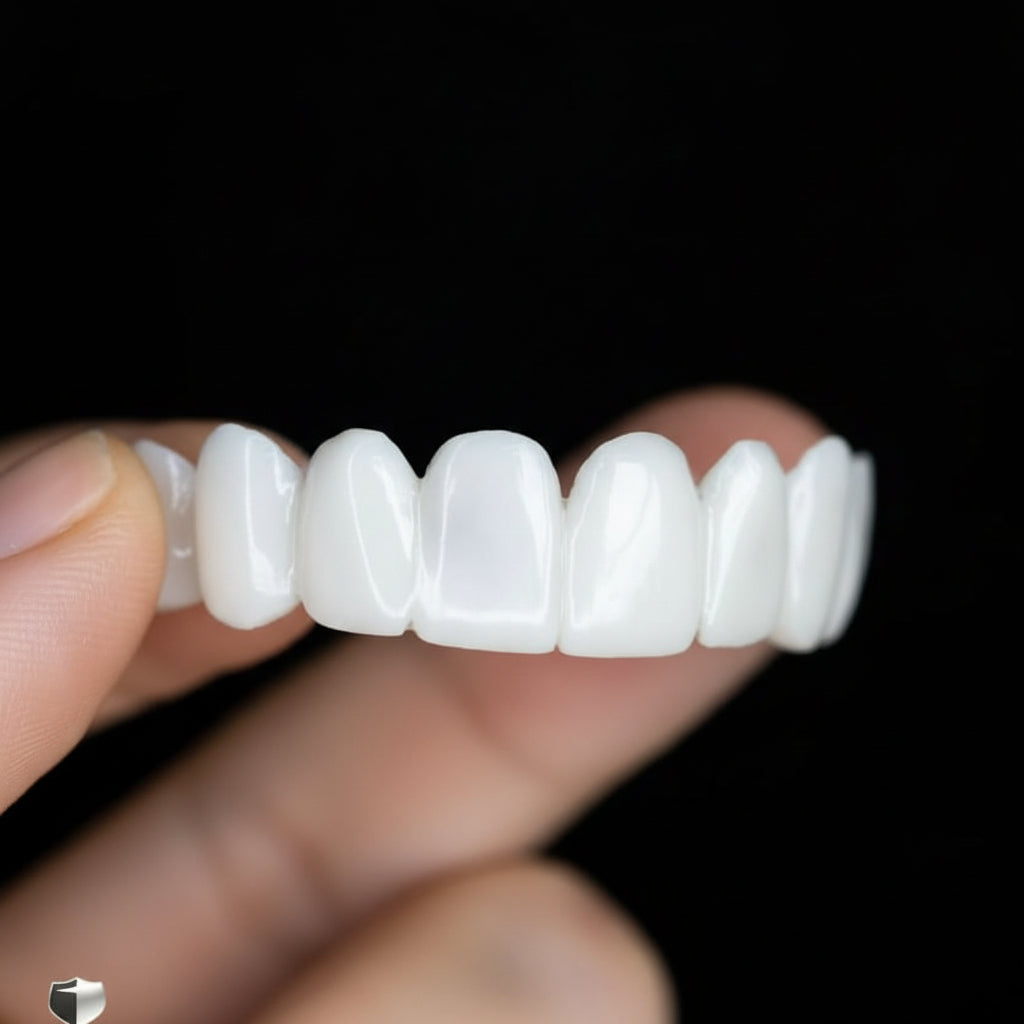 Smile enhancer beauty accessory: unisex instant white teeth cosmetic veneers.