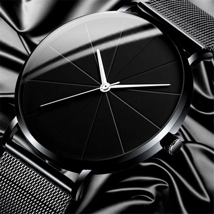 Classic men's timepiece, polished stainless steel for a sophisticated, durable accessory.