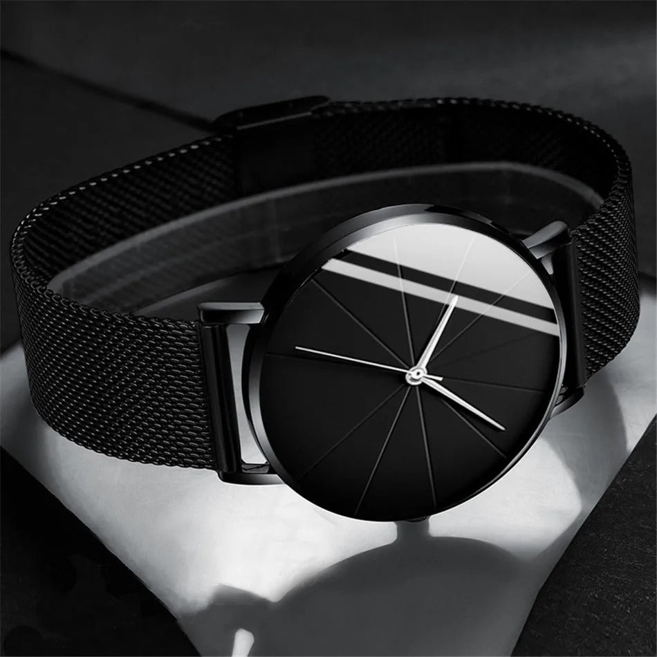 Timeless men's stainless steel watch, a classic dress accessory for sophisticated style.
