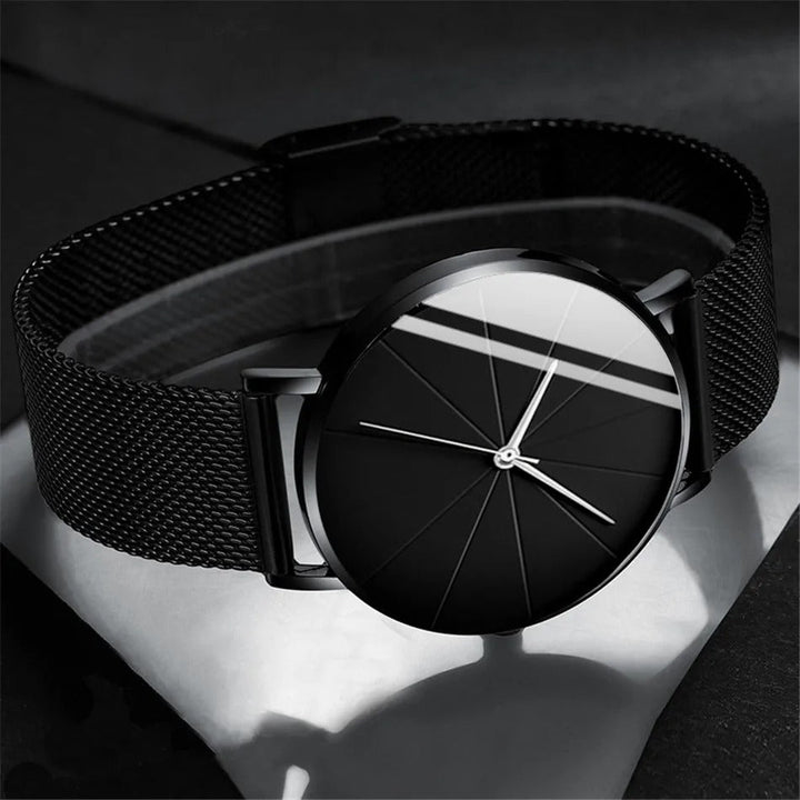 Timeless men's stainless steel watch, a classic dress accessory for sophisticated style.