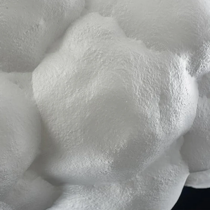 Nimbus cloud LED pendant light, white PVC/Cotton, brings modern style to any indoor room.
