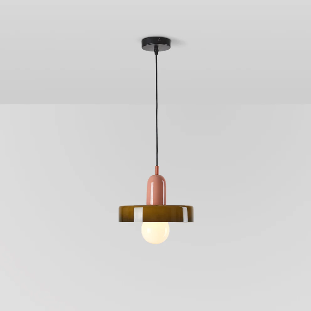 Energy-saving GloboLuxe LED pendant, a sophisticated glass light for modern homes.