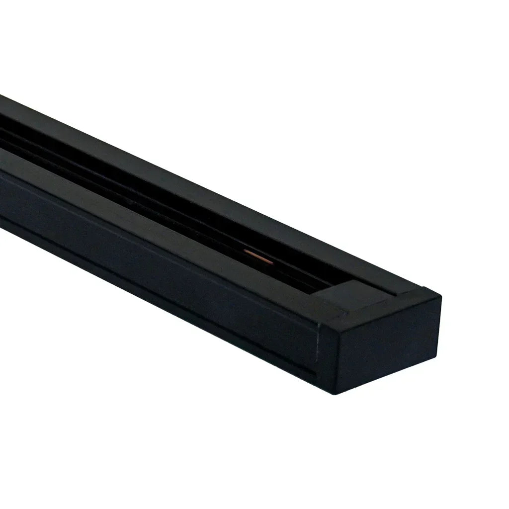 Modern adjustable white pendant light rail. Flexible track system for interior decor.