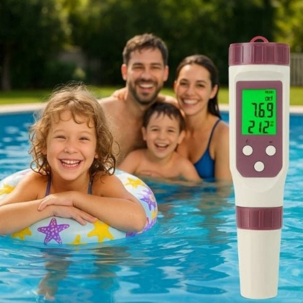 Bluetooth digital water quality monitor for pool & spa care. Accurate pH, ORP, and conductivity testing with app.