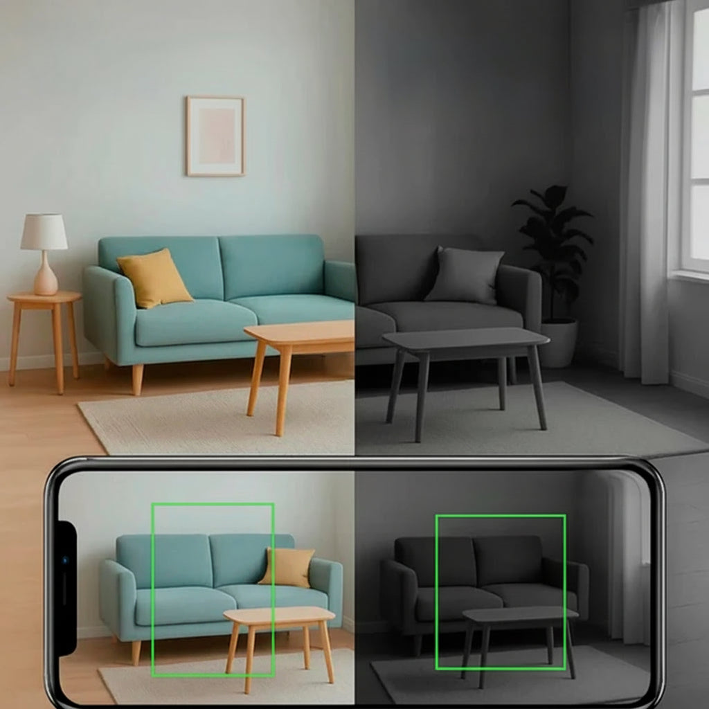 Home security monitor featuring a 1080p wireless nanny cam with audio.