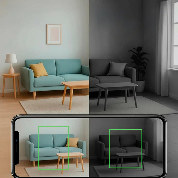 Home security monitor featuring a 1080p wireless nanny cam with audio.