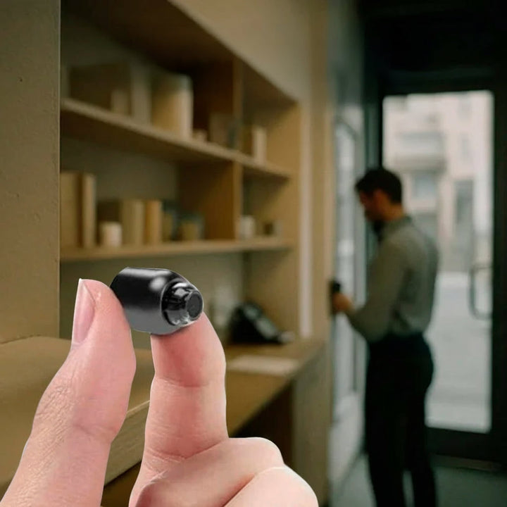 Compact nanny cam for home security, providing discreet 1080p video and audio.
