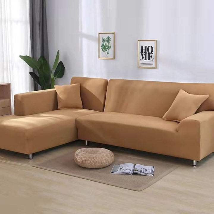 Durable elastic sofa cover, pet friendly and washable couch protector for daily use.