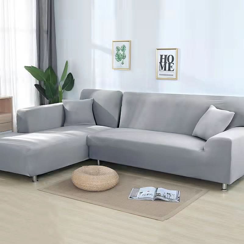 Modern living room elastic sofa protector, stretchable and designed for a perfect fit.