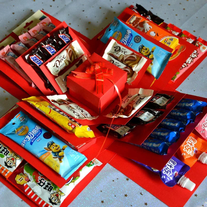 DIY Photo Explosion Gift Box kit for special occasions. Create a unique, customizable memory box.