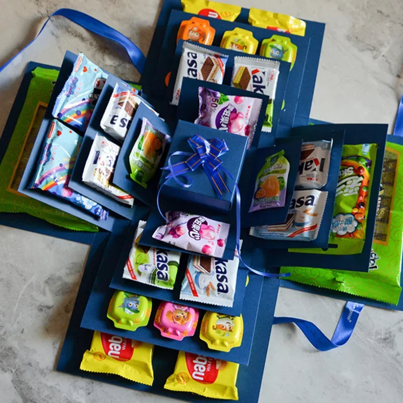 Craft your own Photo Explosion Gift Box. Customizable memory box for birthdays & anniversaries.
