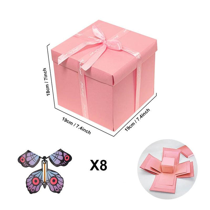 Memory box Photo Explosion Gift Box. Surprise a loved one with this unique customizable craft kit.