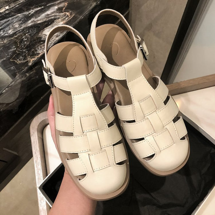 Women's Gladiator Sandals with Woven Straps