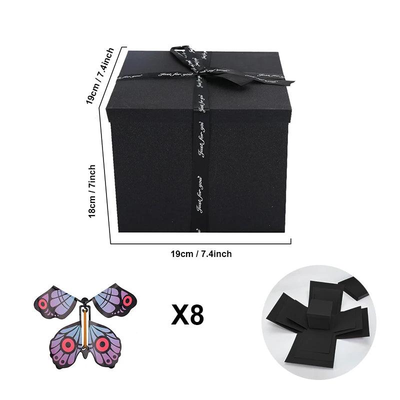 Personalized Photo Explosion Gift Box, a perfect DIY surprise for birthdays, anniversaries. Memory kit.