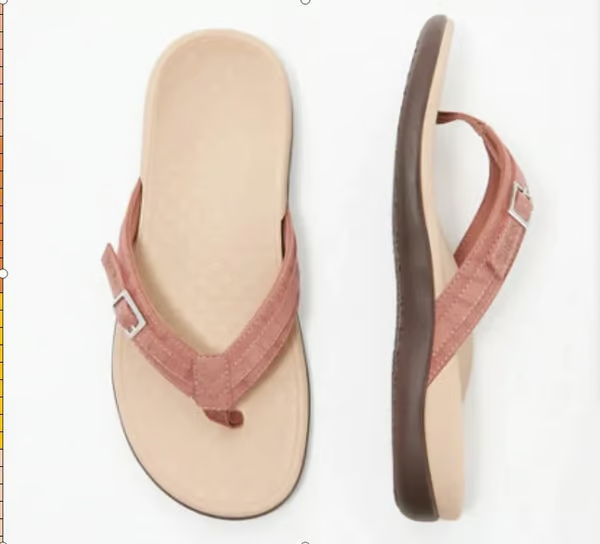 Modern women's flip-flop style sandals, offering adjustable comfort & superior arch support for beachwear.