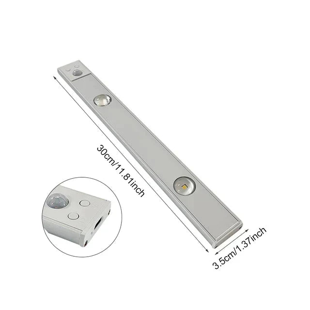 Sleek energy-saving LED light bar, wireless and easy to install anywhere.