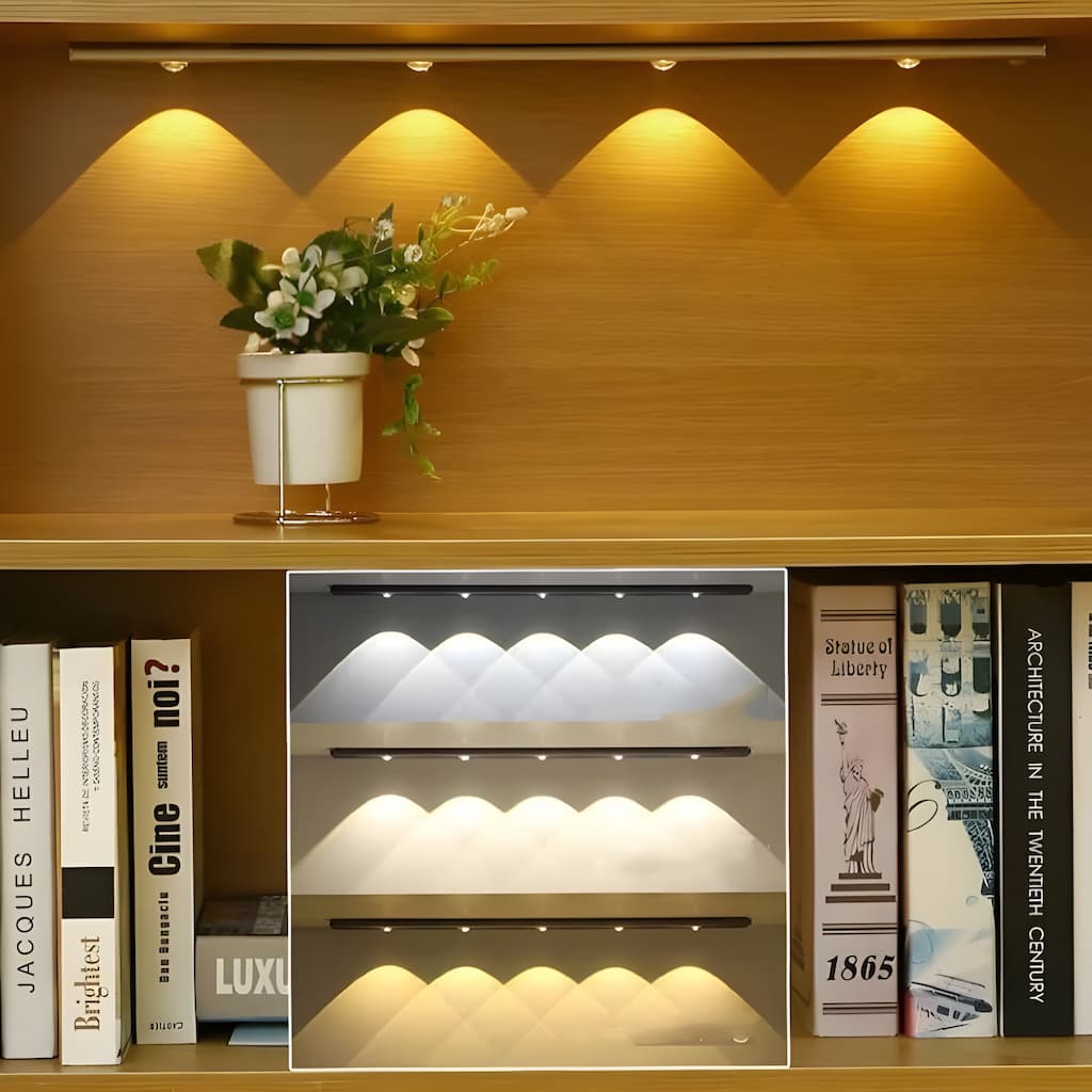 Energy-saving wireless LED bar, automatic motion sensing, easy to install.