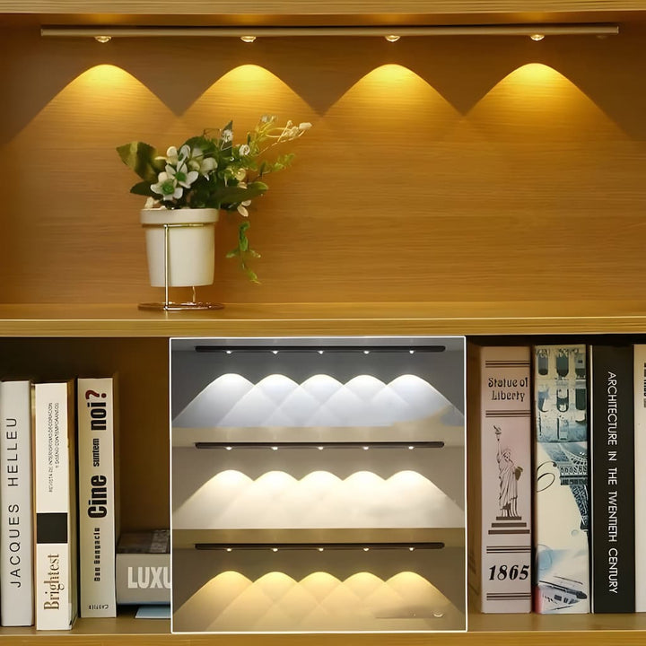 Energy-saving wireless LED bar, automatic motion sensing, easy to install.