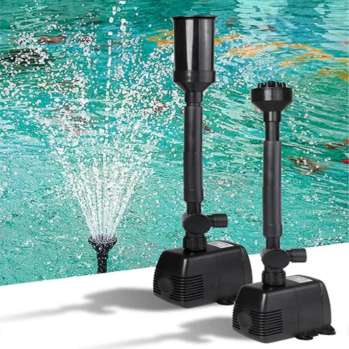 Durable fountain pump for outdoor gardens and patios, creating customizable water displays and a serene backyard oasis.