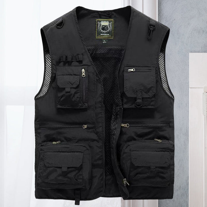 ActionGuard men's adjustable tactical vest. High-performance outdoor gear for hunting, fishing & workwear.