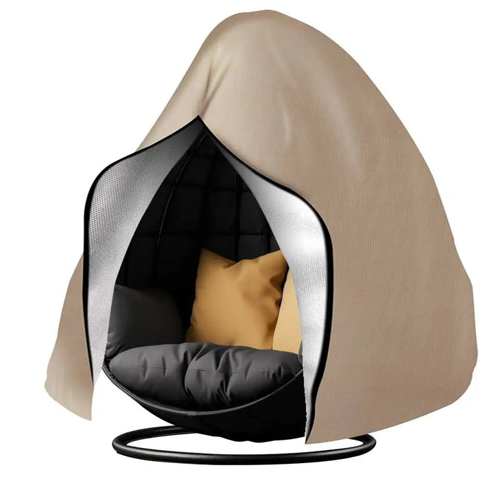 All-weather egg chair cover provides waterproof & UV protection for your outdoor hanging egg chair.