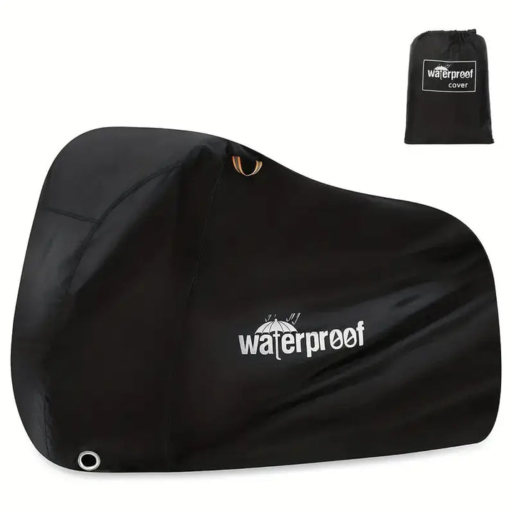 Durable waterproof bicycle cover for outdoor protection, safeguarding bikes & ebikes from weather.