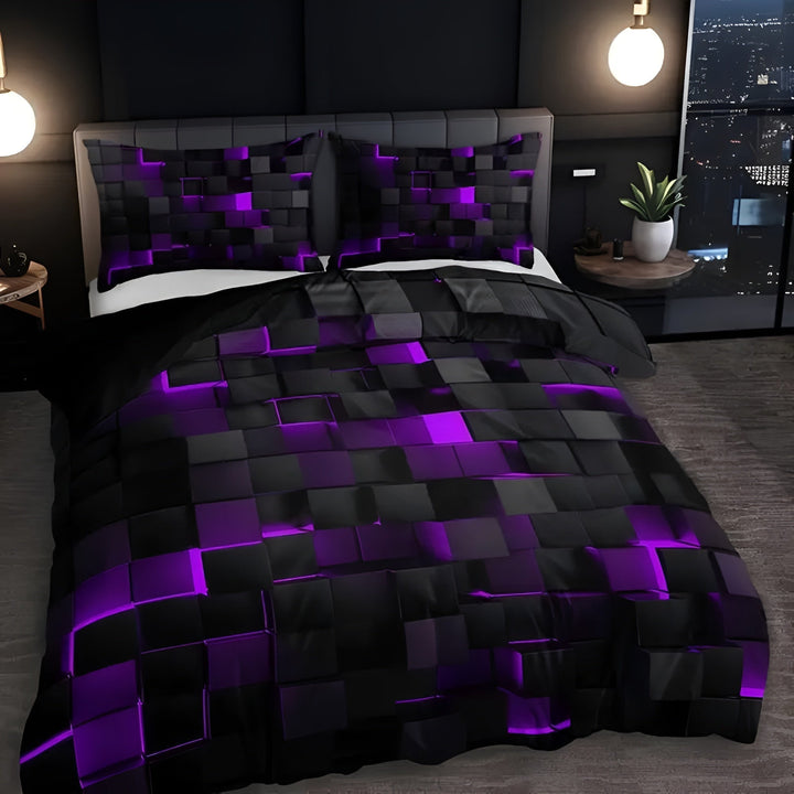 Soft microfiber cotton blend duvet cover set for all-season comfort and easy care stylish bedding.