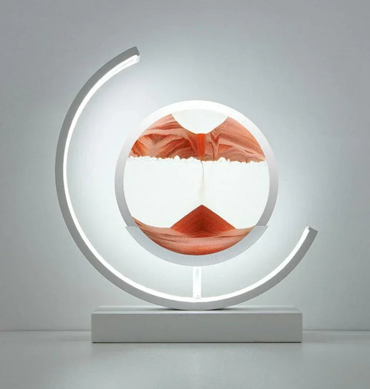Therapeutic dynamic sand art lamp, providing serene ambiance & artistic home decor with flowing sand scenes.